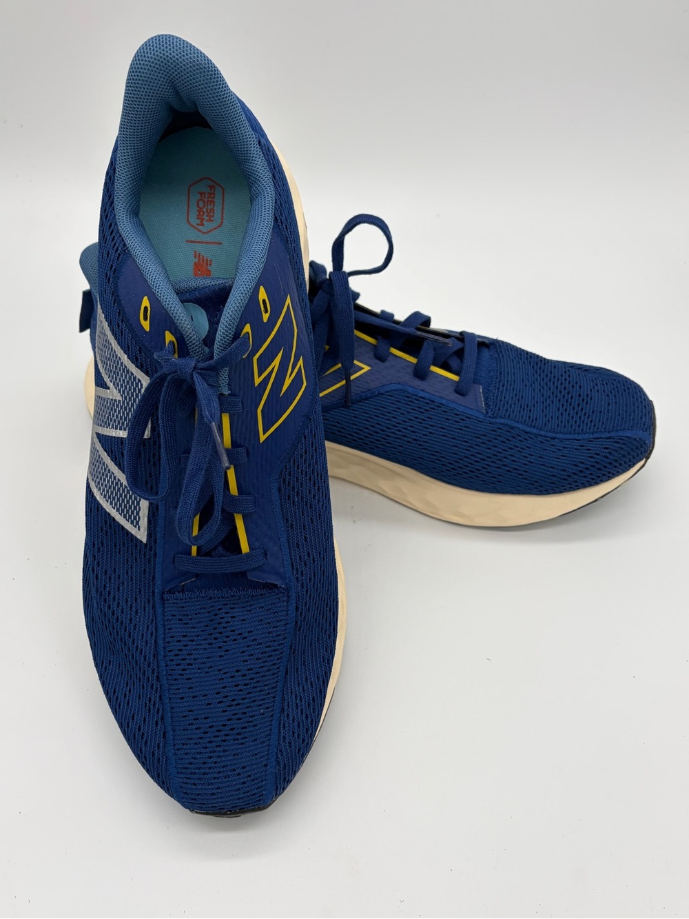New Balance Blue and Yellow Men's Athletic Running Shoes